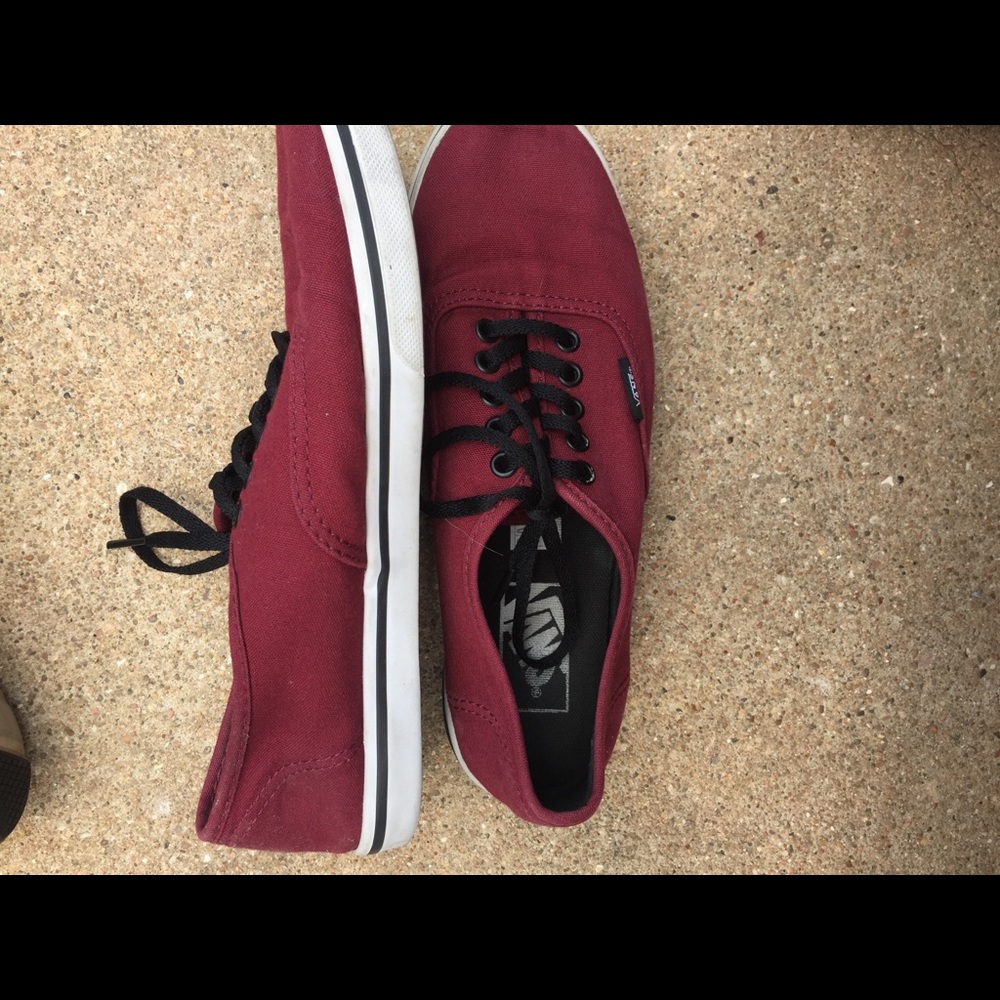 Maroon vans